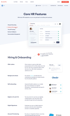 carousel - zenefits-pages